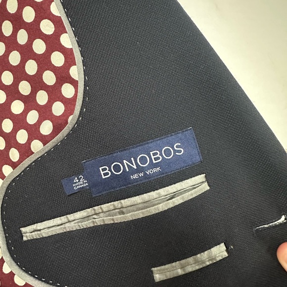 Bonobos Blazer Mens 42R Navy Marzotto Wool/Cashmere Limited Edition Business - Picture 10 of 12